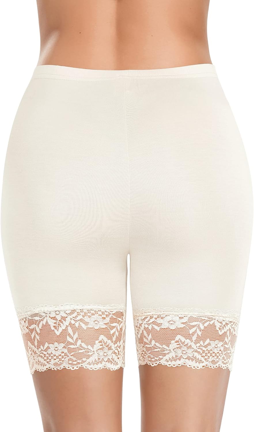 YARRCO Damen Unterhose Spitze Unter Rock Kurze Hose Unter Kleid Radlerhose Slipshorts Hohe Taille Sh