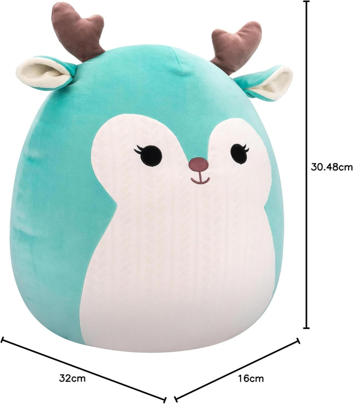 Squishmallows Squishmallow Plüschtier Lopsang, das Rehkitz 40 cm – Original Kuscheltiere