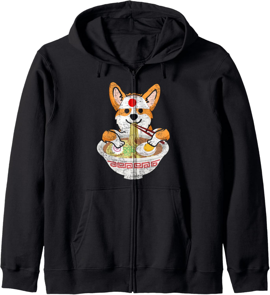 Great Kawaii Japanese Ramen Hund Motiv Anime Japan Nudeln Kapuzenjacke