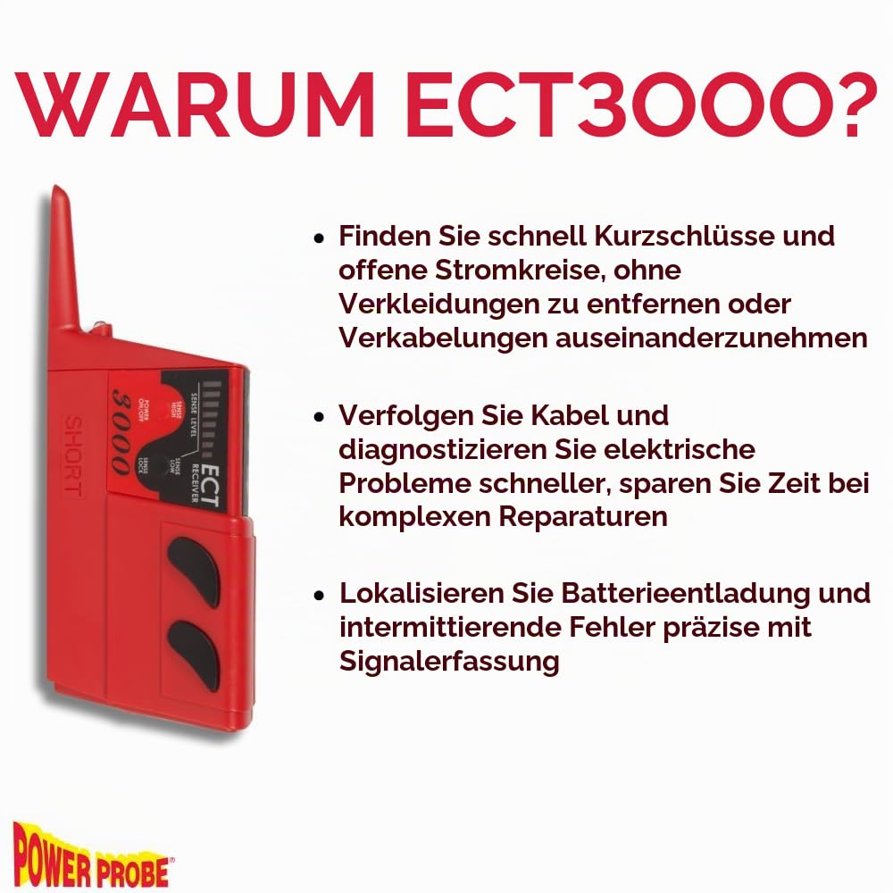 Power Probe PPECT3000 Vehicle Electrical Short Circuit and Open Circuit Locator - Elektrischer Fehle