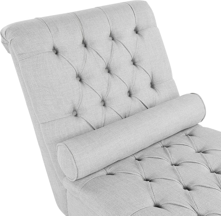 Moderne Chaiselongue in Grau Stoffbezug Muret