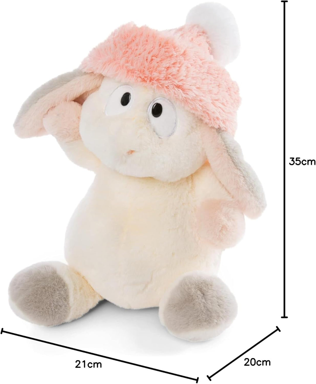 NICI Kuscheltier Hase Liska 35 cm I Plüschtier Rentier für Jungen, Mädchen & Babys I Flauschiges Sto