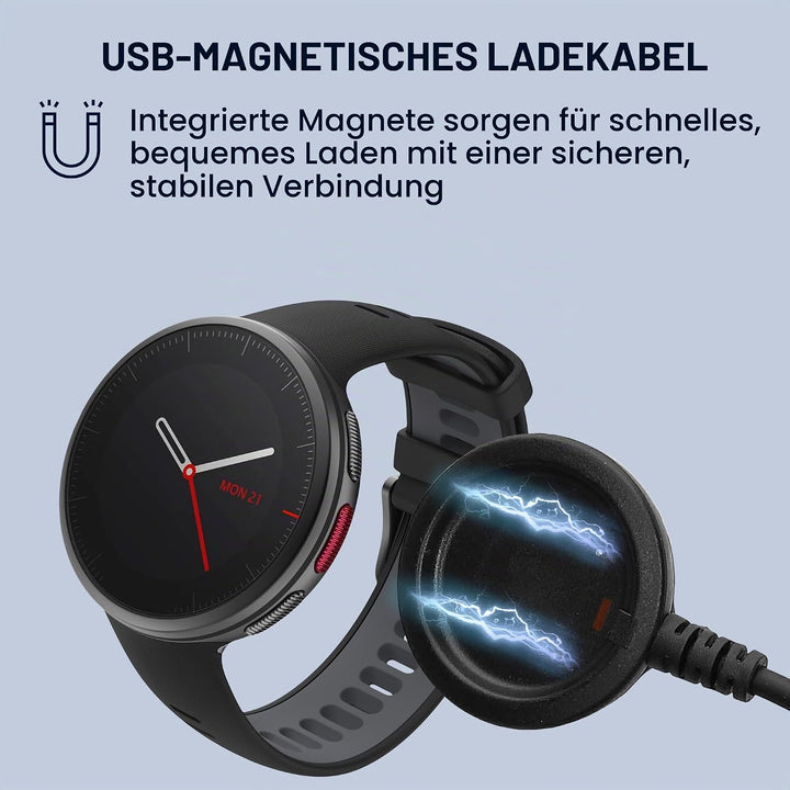kwmobile USB Kabel Charger kompatibel mit Polar Vantage V / V2 / Vantage M/Ignite/Ignite 2 / Grit X