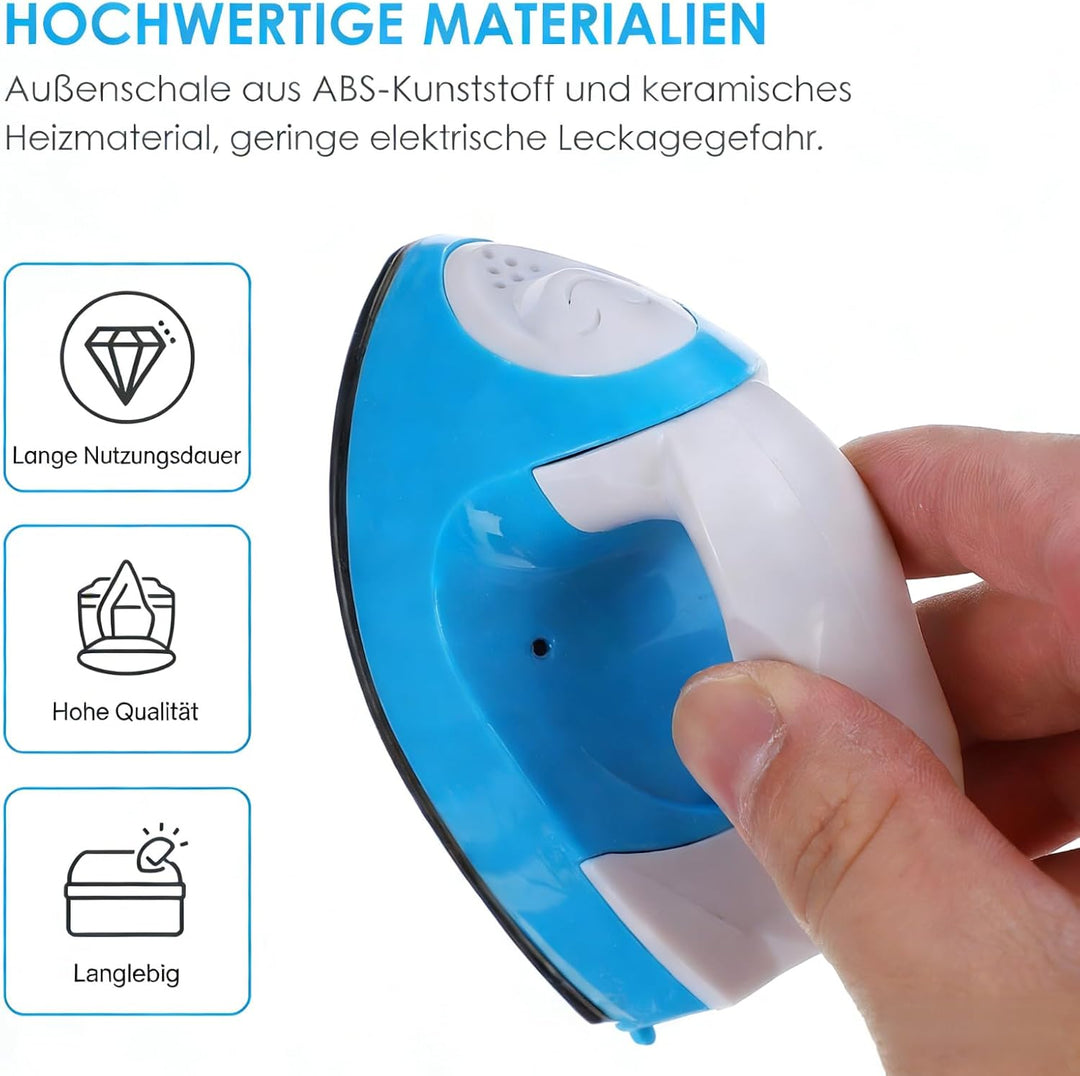 NOLITOY Mini Heisspresse Bügeleisen Tragbar Schnelles Vorheizen Gehäuse Heizplatte DIY Stoff Transfe