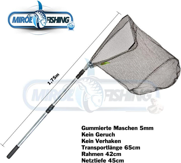 MiRoeFishing Angelset komplett Ready to Fish Allround Angelcombo inkl. Angelrute Rolle Schnur Angelb