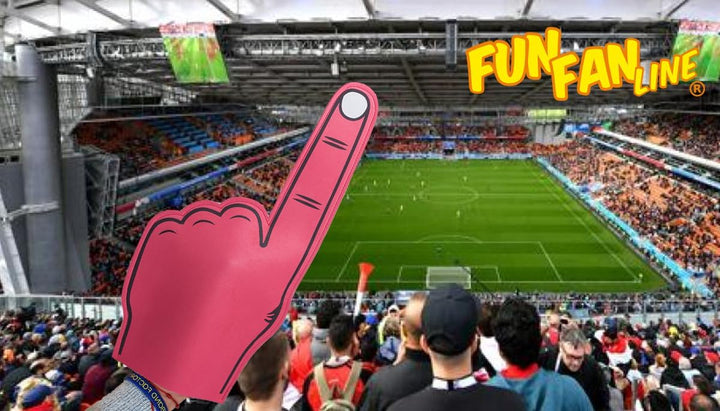 FUN FAN LINE - Mehrfarbiges Set mit riesigen Händen aus EVA-Gummi für Feiern, Hochzeiten, Partys und