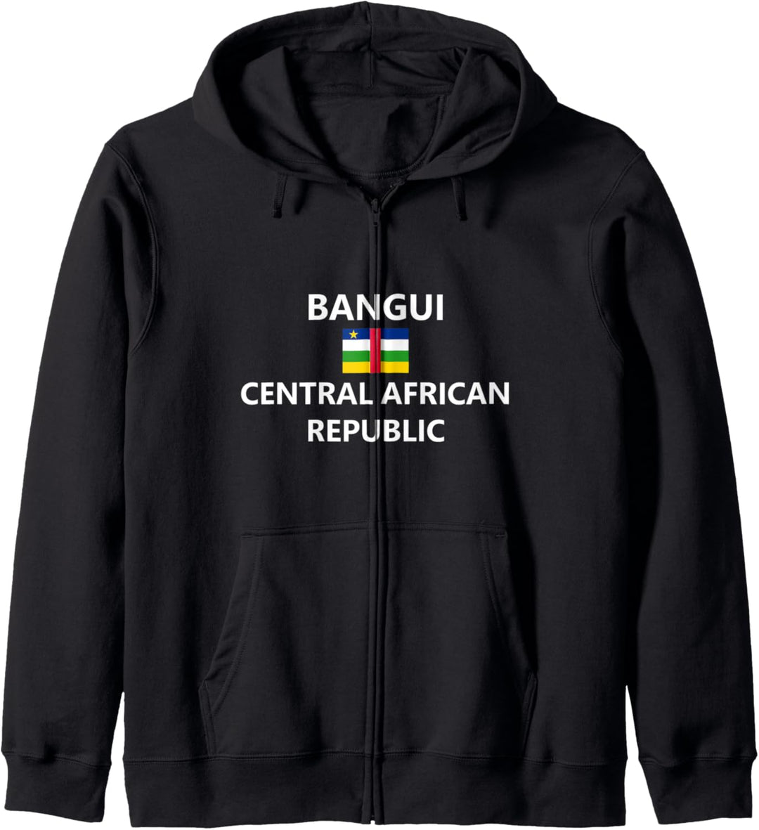 Bangui Central African Republic Flagge Land Flag Country Kapuzenjacke