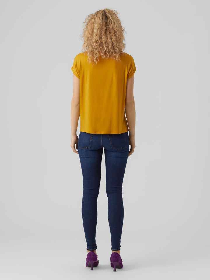 VERO MODA Damen Vmbianca Sl Tank Top Noos T-Shirt XS 3er Pack (Golden Yellow, Bright Rose, Moroccan