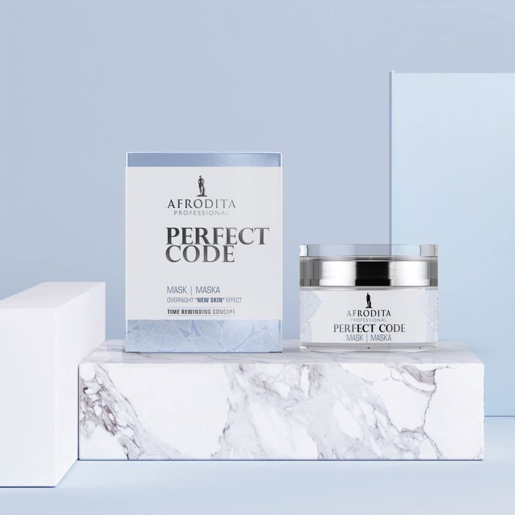 Afrodita Professional PERFECT CODE Maske | 50ml | Über Nacht ''New skin effect'' | Innovativ Bio-Enz