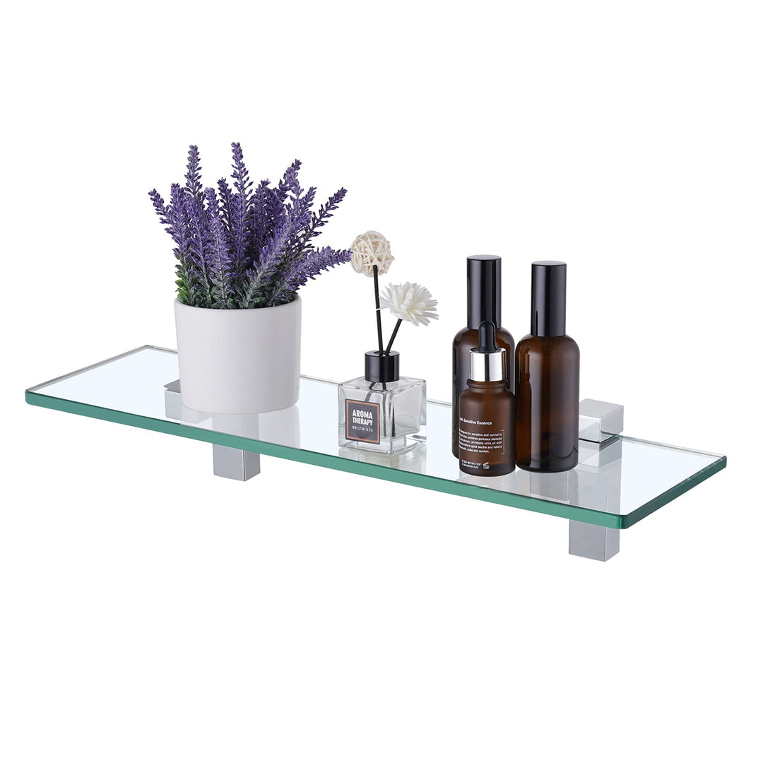 KES Duschregal Glasregal Duschablage Bad Glasablage 8mm Dusche Glas Ablage Badezimmer Wandregal mit