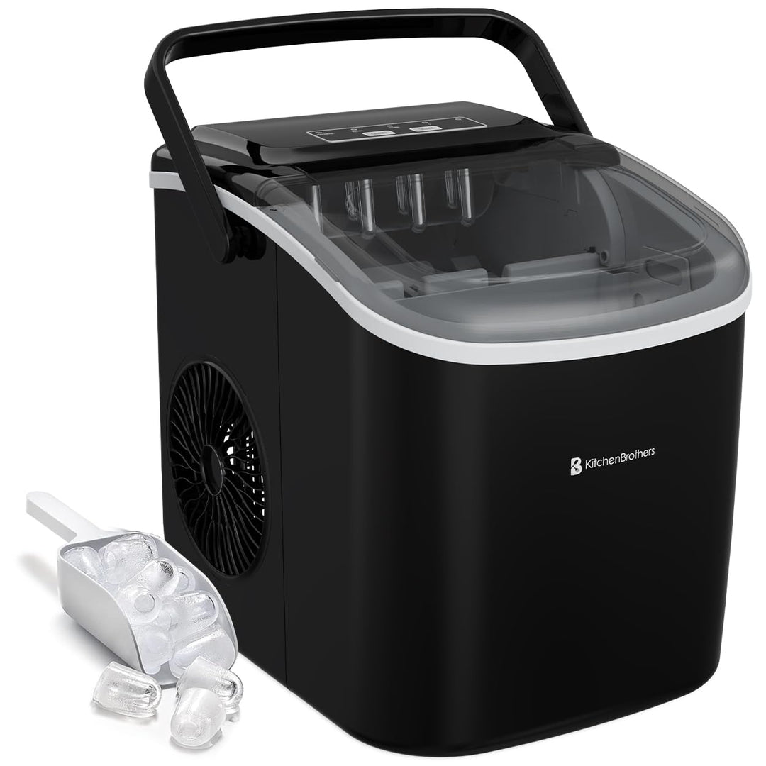 KitchenBrothers Eiswürfelmaschine Klein - Crushed Ice Maschine - Eiswürfel Maschine, Würfel - Ice Cu