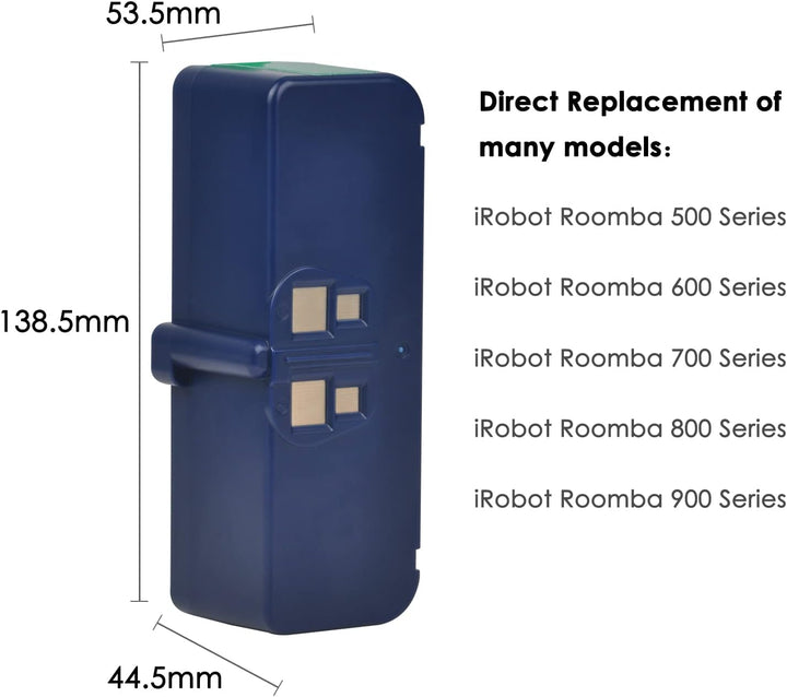 DuraPro 14.4V 5200mAh Li-ion Battery Akku for iRobot Roomba 900 960 965 966 980 865 866 870 871 760