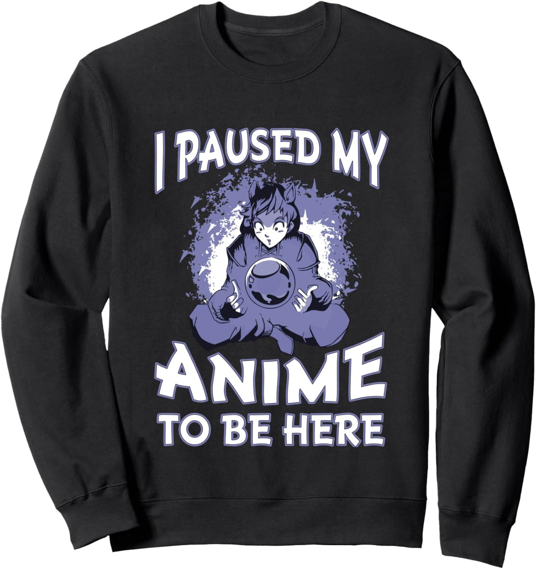 Ich habe meinen Anime pausiert, um hier für Teen Girls Anime Sweatshirt