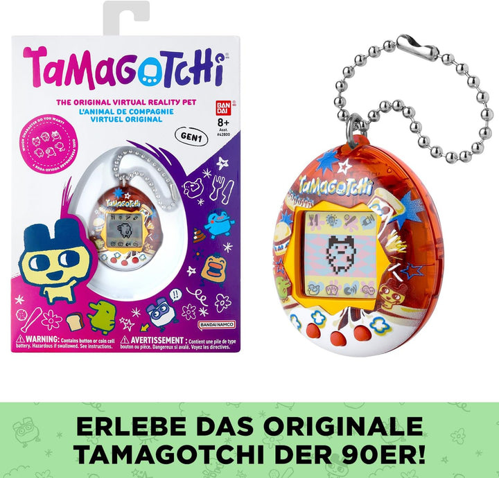Bandai – Tamagotchi Original – Yummy – Elektronisches Virtuelles Haustier mit LCD‑Bildschirm auf Deu