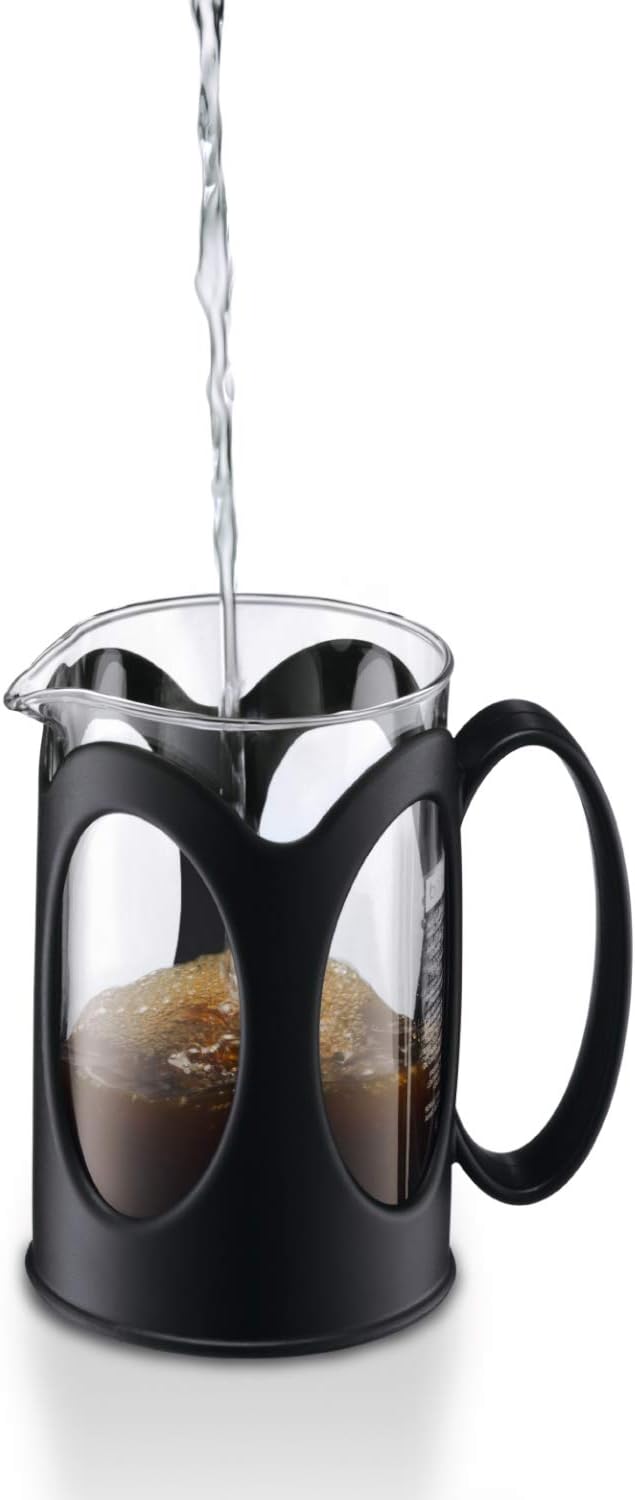 Bodum kenya Kaffeebereiter (French Press System, Permanent Edelstahl-Filter, 0,5 liters) schwarz 4