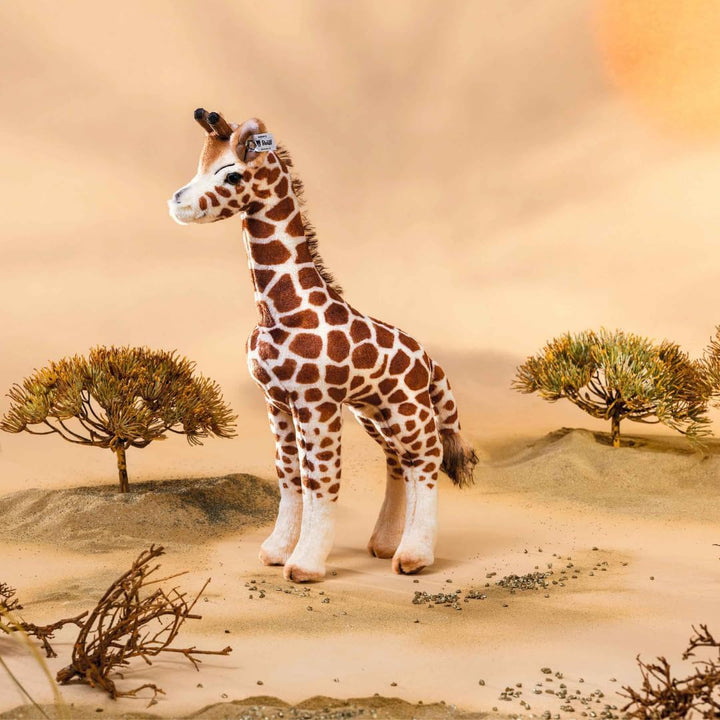 Steiff Bendy Giraffe - 45 cm - Kuscheltier für Kinder - Plüschgiraffe - weich & waschbar - beige, br