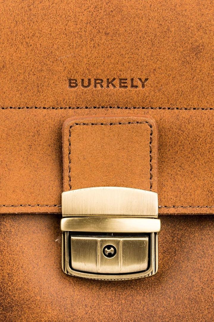 Burkely Fundamentals Vintage Dean Briefcase 3-Comp – Hunter Leder Laptoptasche – Klassische Aktentas