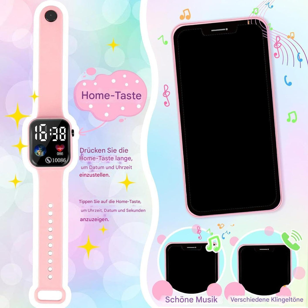 Mädchen Handtasche Spielhandtasche Für Kinder Mit Zubehör , Falsches Make-up Spielzeug Mit Handy, Uh