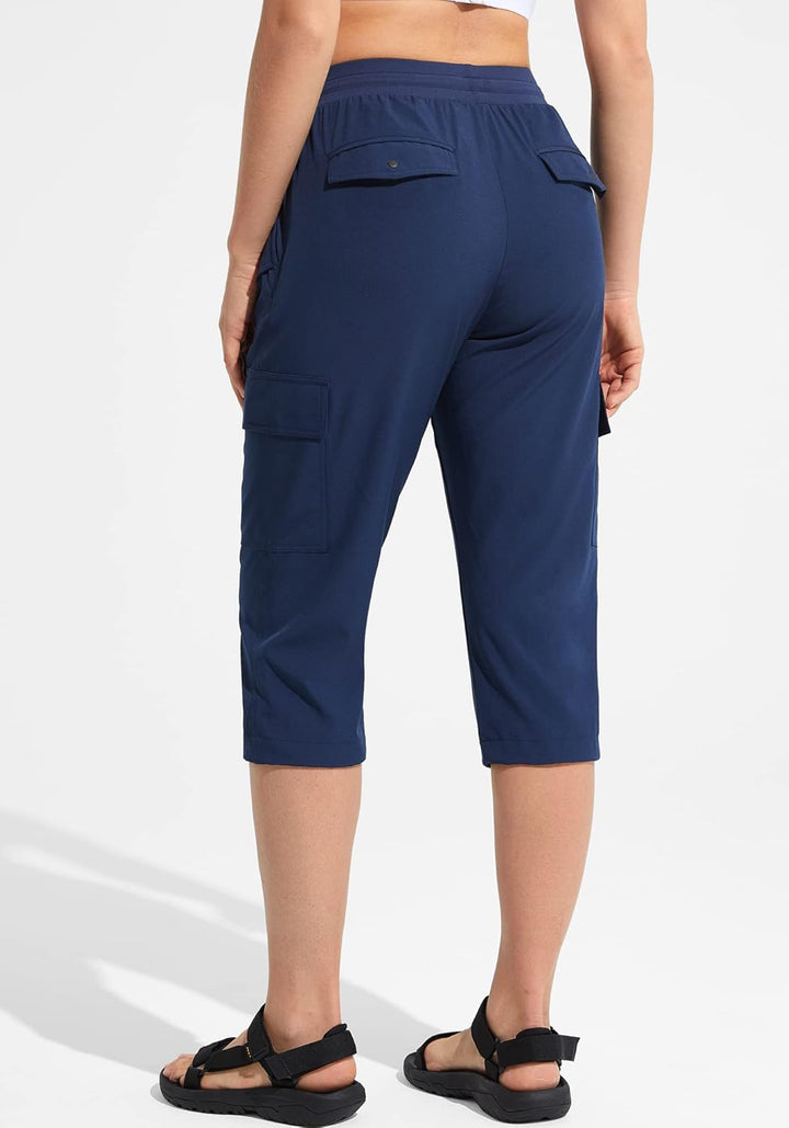 MOCOLY Damen Leichte Atmungsaktive Wanderhose Trekkinghose Outdoor wasserdichte Cargo Hose Kletterho