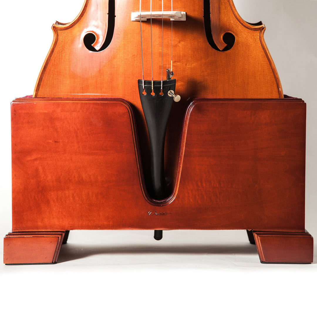 paititi Premium Cello Burgund Ständer massiv Samt Plüsch Kissen 4/4 Volle Grösse