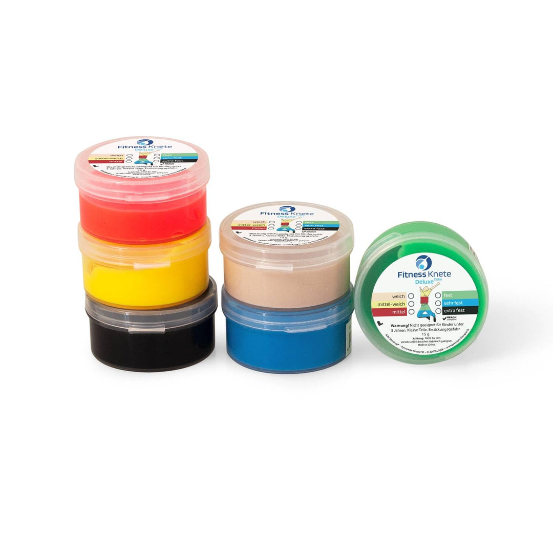 Deluxe Color | Achtung 15 g Döschen | 6er Sparset | Probedöschen | Handtrainer | Kraftaufbau