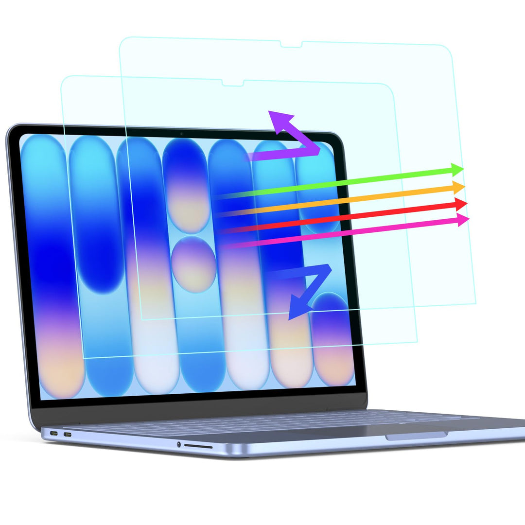 PYS 2 Stück Anti Blaulicht Schutzfolie für MacBook Neo 13 Zoll 2026 A18 Pro Chip veröffentlicht Anti