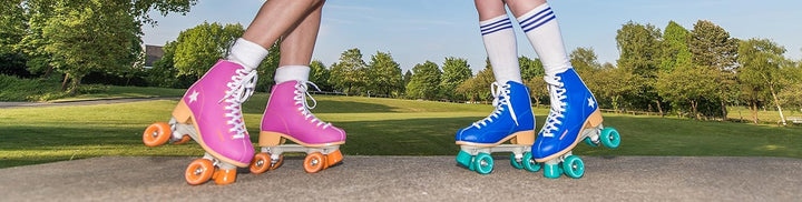 HUDORA Disco Rollerskates Rollschuh Blau/Grün 36 Rollschuh, Blau/Grün 36 Rollschuh