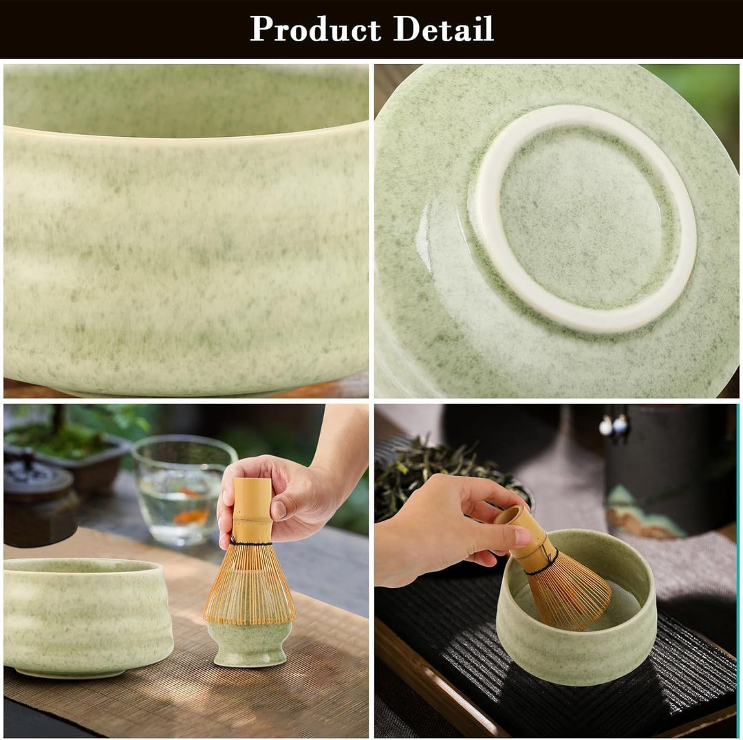 Matcha Set - Matcha Tea Set 5 Piece Matcha Besen Set - Matcha Set für Einsteiger - Stylisches Matcha