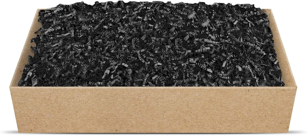 SizzlePak umweltfreundliches Papierfüllmaterial viele Farben 125g-1kg (schwarz, 500g) Schwarz 500g,