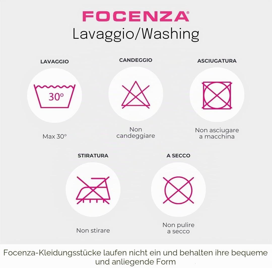 FOCENZA Bandeau Top Spitze Für Damen, Nahtlose Technologie, Einheitsgrösse für alle, Made in Italy E