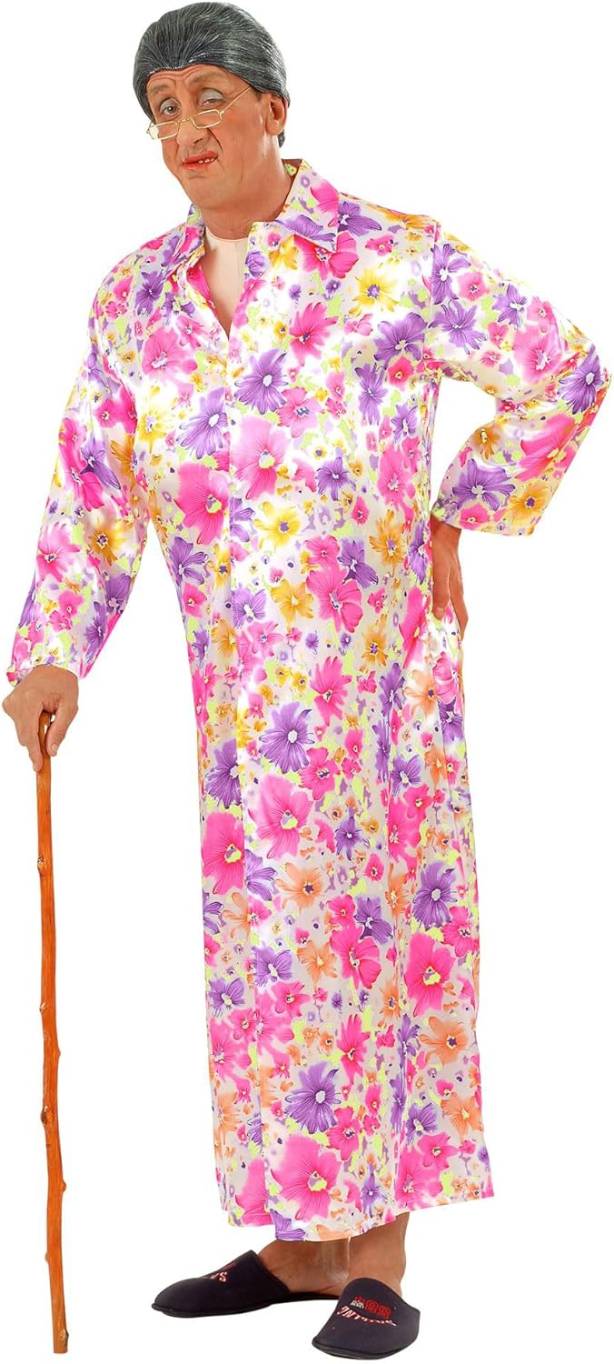 "FLASHER GRANNY" (sexy jumpsuit, dressing gown) - (XL), XL