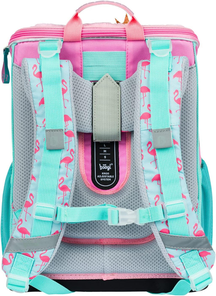 Baagl Schulranzen Mädchen Set 3 Teilig, Zippy Schultasche für 1. Klasse, Grundschule Ranzen Torniste
