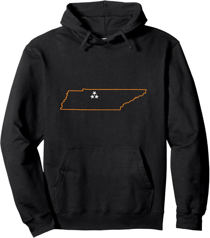 Tennessee State Flag Nashville TN Vintage Football Fan Gift Pullover Hoodie