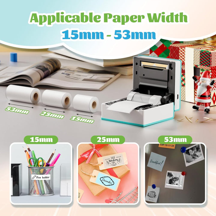 Phomemo M02 Mini Drucker,Bluetooth Taschendrucker,Aufkleber Klein Thermodrucker,Tragbarer Portable P