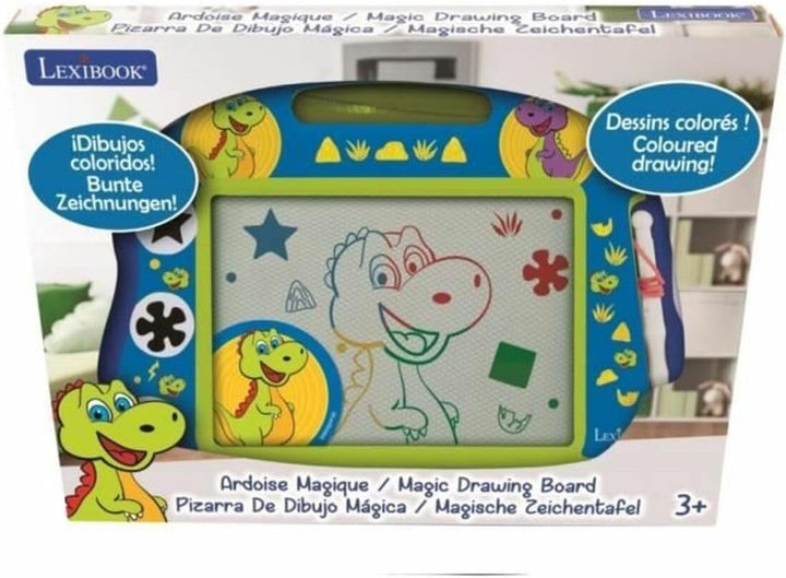 Lexibook CRDINO550 Dinosaur Magische magnetische Zeichentafel, Magnettafel für Kinder, künstlerische