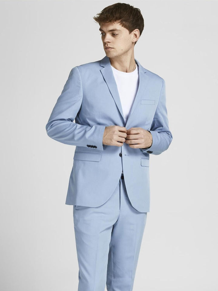 JACK & JONES Herren Blazer Anzugjacke Sakko JPRFranco Slim Fit 52 Ashley Blue/Fit:super Slim Fit, 52
