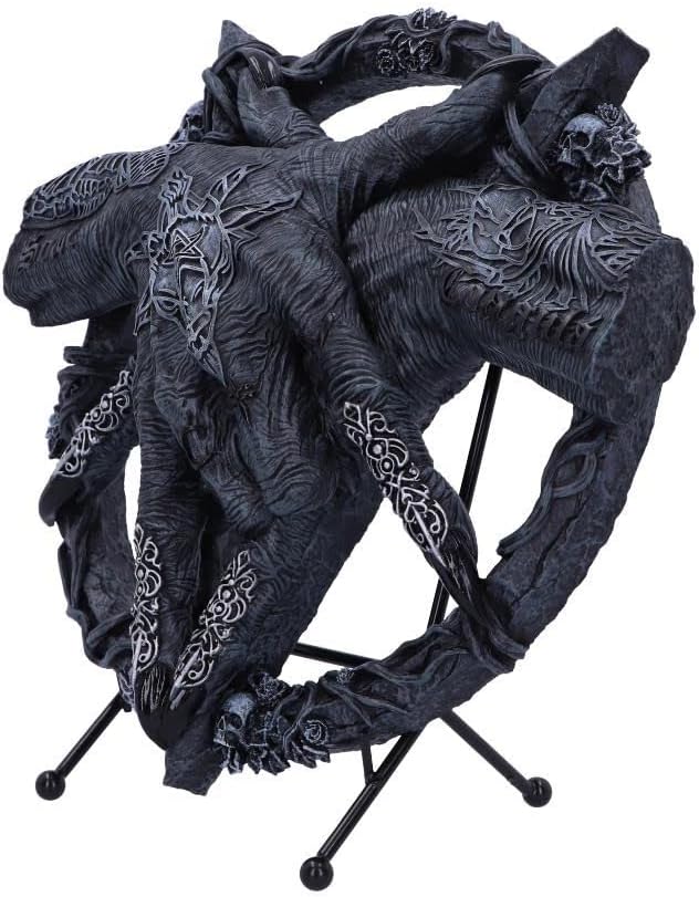 Nemesis Now, Schwarz, Hold of Baphomet, freistehend, 24,5 cm, Harz Einzelbett, Einzelbett