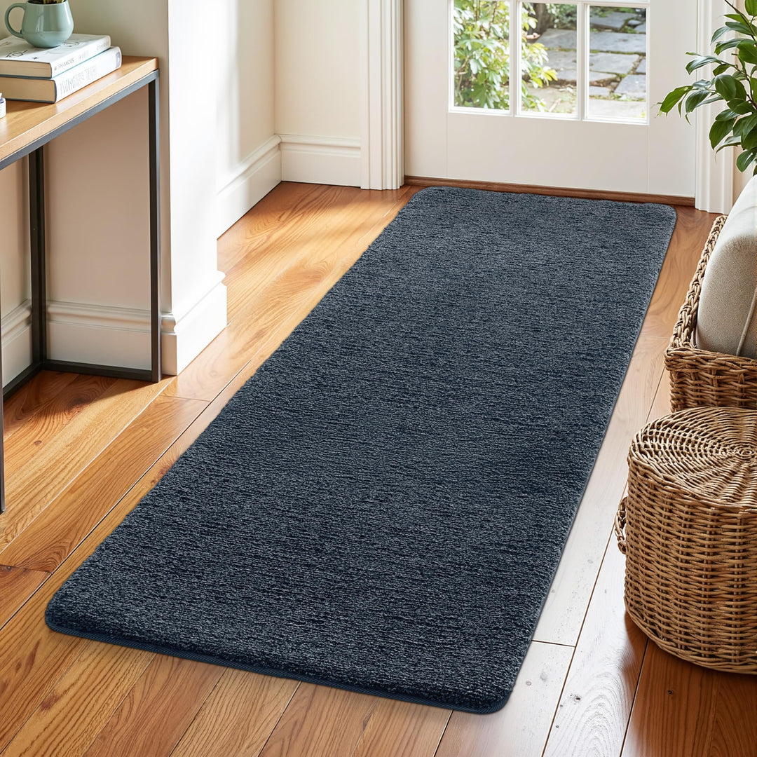 DEXI Flur Teppich Läufer 60 x 180 cm, rutschfeste Fussmatte Innen, Maschinenwaschbare Schmutzfangmat