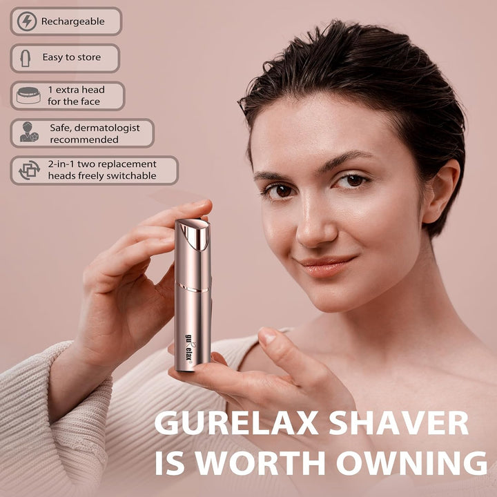 Gesichtshaarentferner für Frauen (Gen 3 Pro), guRelax Face Mini-Haarentferner, Luxus-Damenbart Entfe