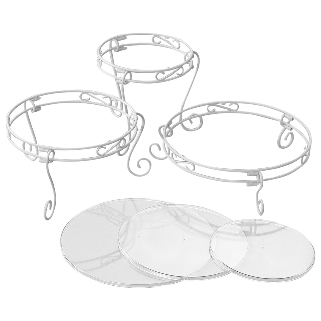 Wilton Weisser Tortenständer und Dessert-Display-Set, 15-teilig