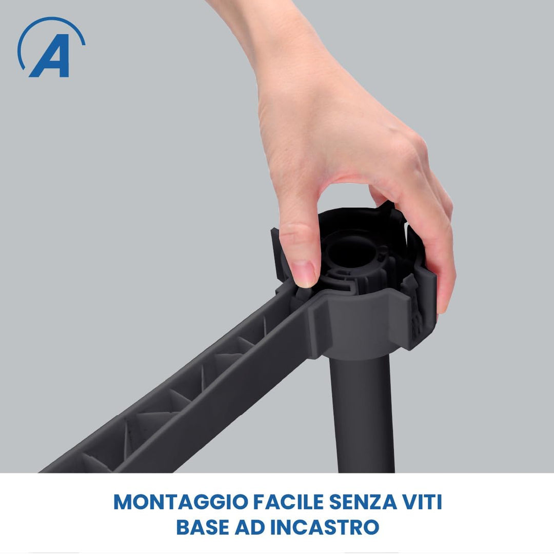Ardes - AR5ST40PNR Standventilator mit Fernbedienung STEELO 40PNR - Basis 40 cm Oszillierend mit ver