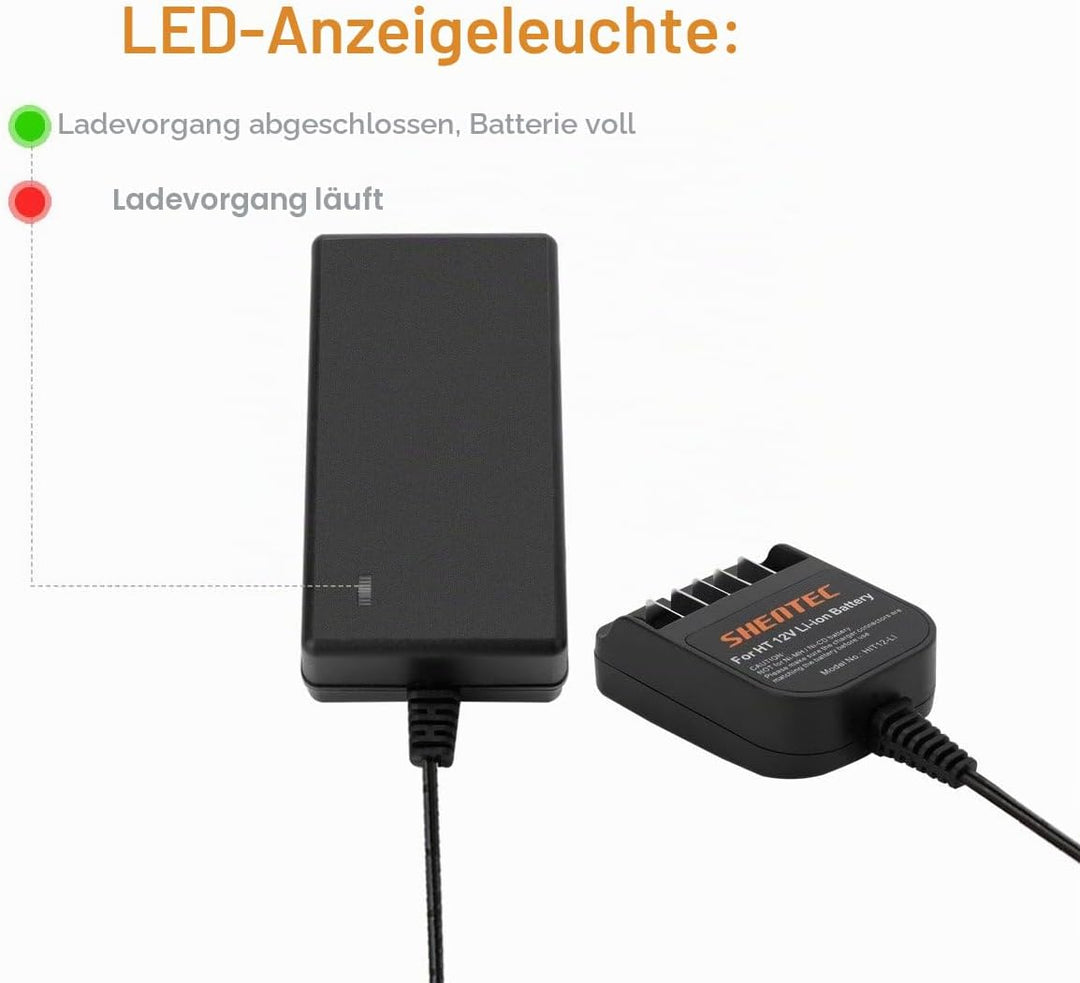 Shentec 10,8V-12V Li-Ionen Ladegeräte Für Hitachi BCL1015 329369 329370 329371 329389 331065 Einschu