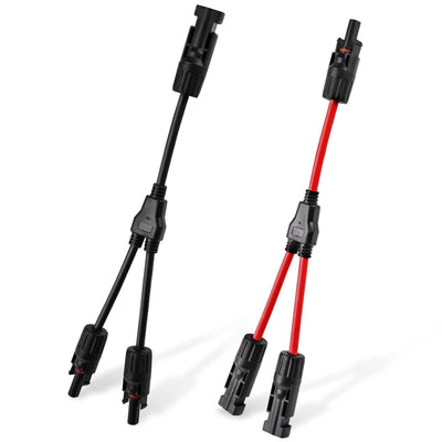 URAQT Solarkabel Y Verteiler, 6 mm² Solarkabel Y2 Solar Cable Wasserdicht Y Splitter 10AWG Plug & Pl