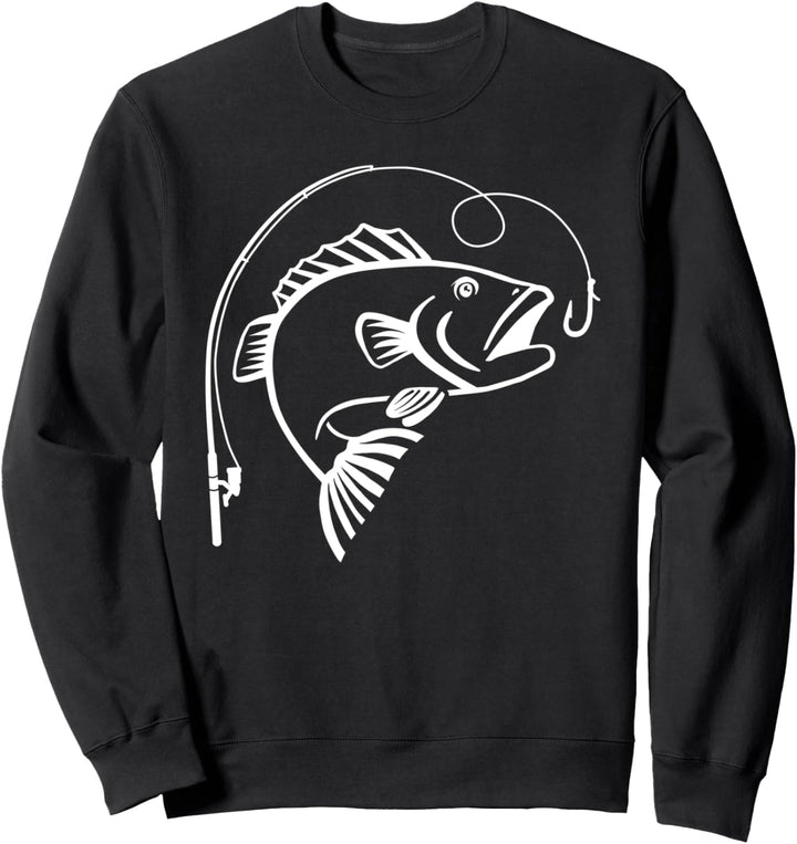 Angeln Fisch und Angel Sweatshirt