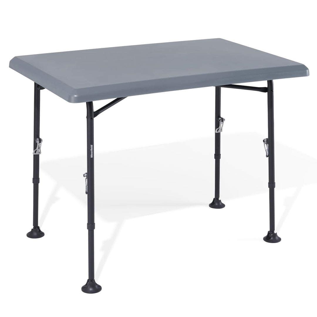 Westfield Outdoors Resino, Campingtisch klappbar Höhenverstellbar Klapptisch 100x68cm für 4-6 Person