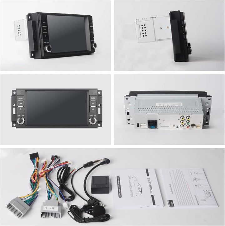 Linux Autoradio Blitzstart für Jeep Wrangler Radio 2007-2018 Chrysler Dodge Ram 1500 | Wireless CarP