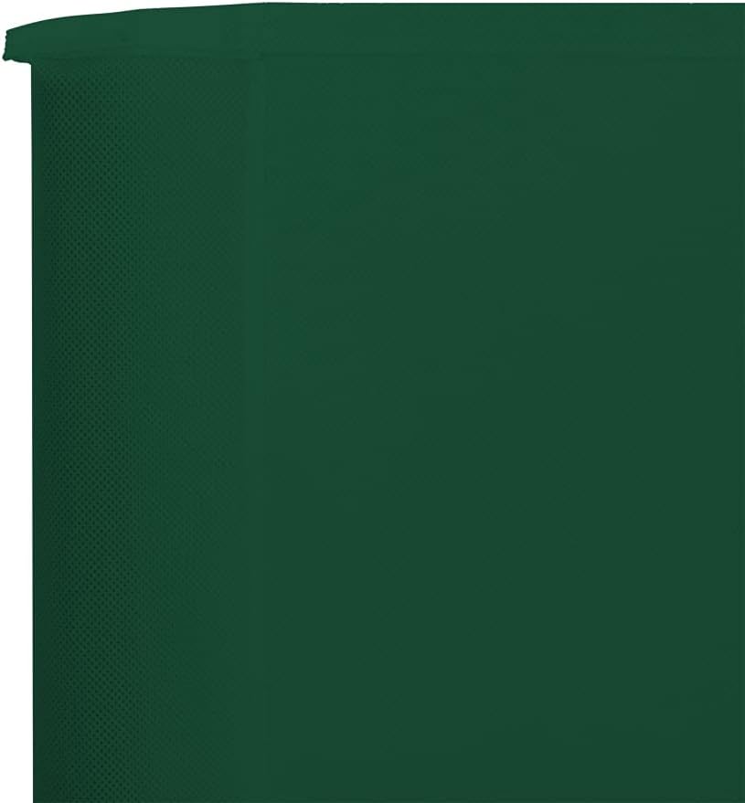 Rantry Windschutz, Strandwindschutz, Windschutz für Camping, 3 Paneele, grüner Stoff, 400 x 80 cm, S