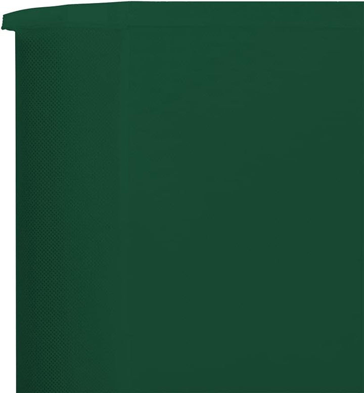 Rantry Windschutz, Strandwindschutz, Windschutz für Camping, 3 Paneele, grüner Stoff, 400 x 80 cm, S