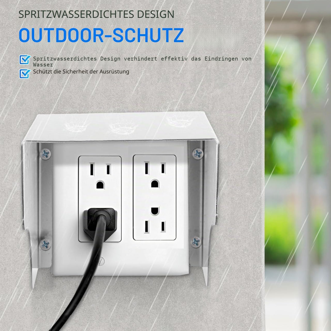 DOITOOL Drahtlose Türklingel Türklingel Schutzhülle Türklingel Abdeckung Wetterfeste Metall Regendic