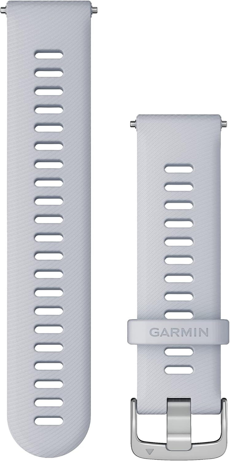 Garmin Schnellwechsel-Armband 22mm in Weiss aus Silikon für Garmin Forerunner 255 / 255 Music, Venu